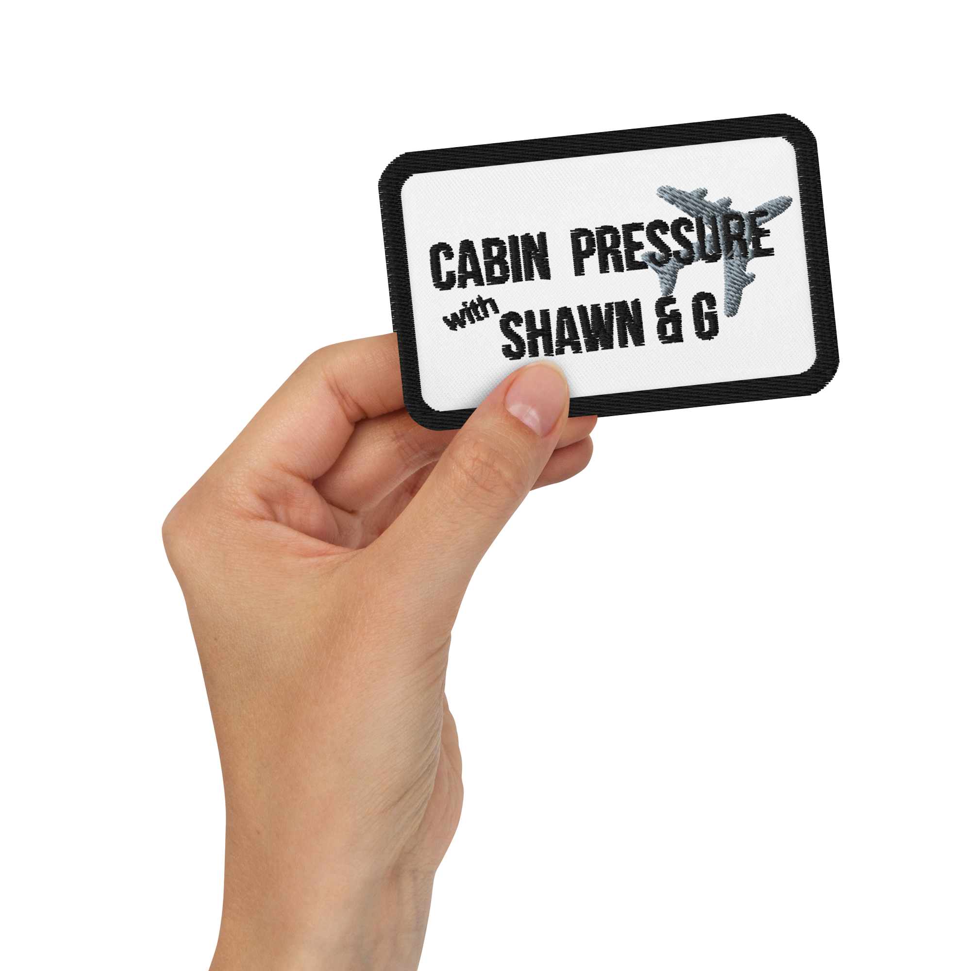 Cabin Pressure with Shawn & G Embroidered patch