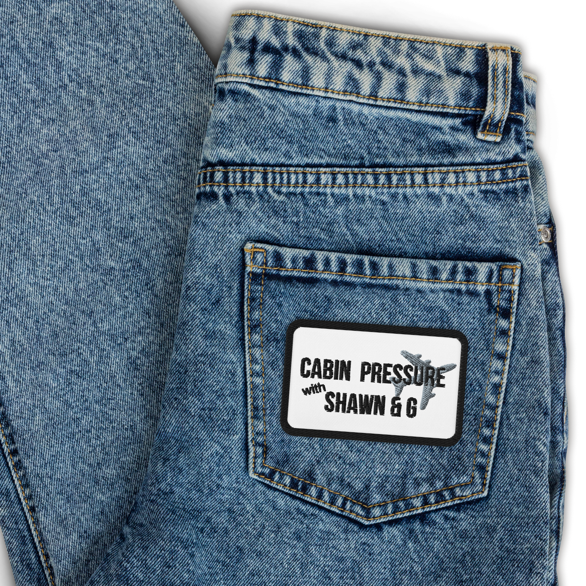 Cabin Pressure with Shawn & G Embroidered patch