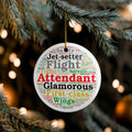 CABIN PRESSURE WITH SHAWN & G - CUSTOM CERAMIC ROUND ORNAMENT